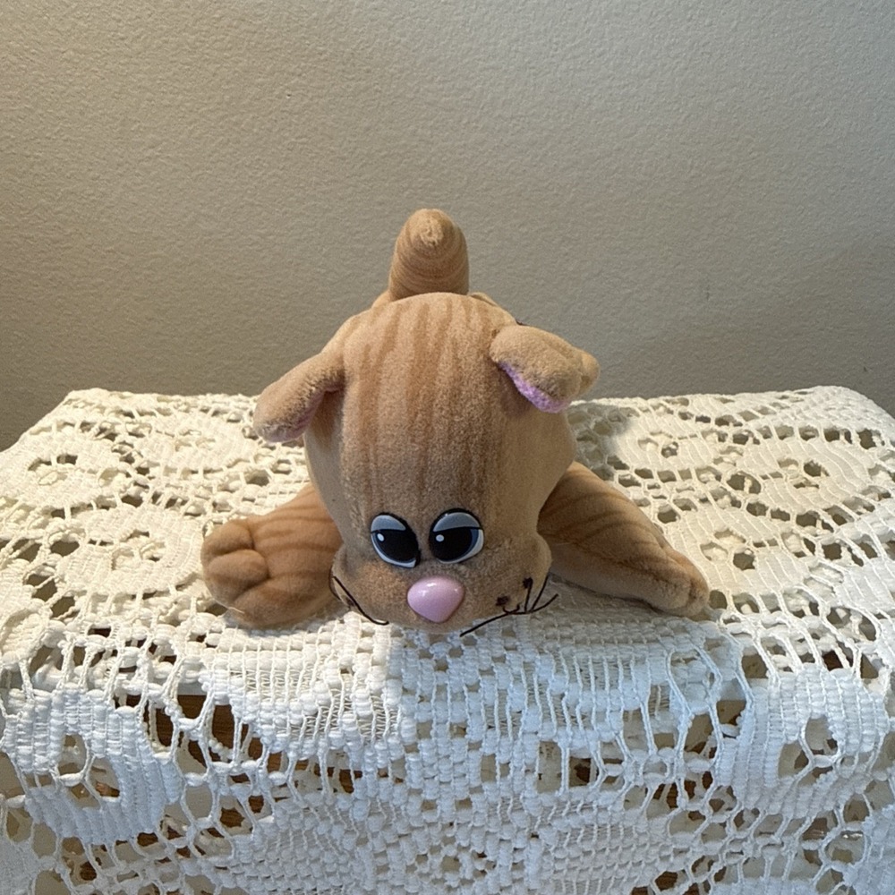 VINTAGE Tonka Pound Purries ORANGE TABBY CAT KITTEN Plush STUFFED ANIMAL Toy